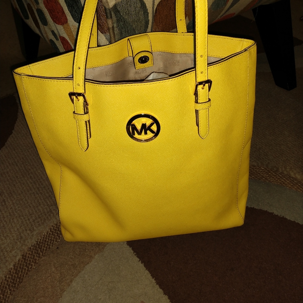 Yellow Micheal Kors Purse